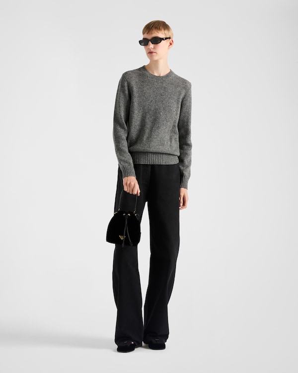 Wool and cashmere crew-neck sweater - Grey Wool and cashmere crew-neck sweater - Grey
