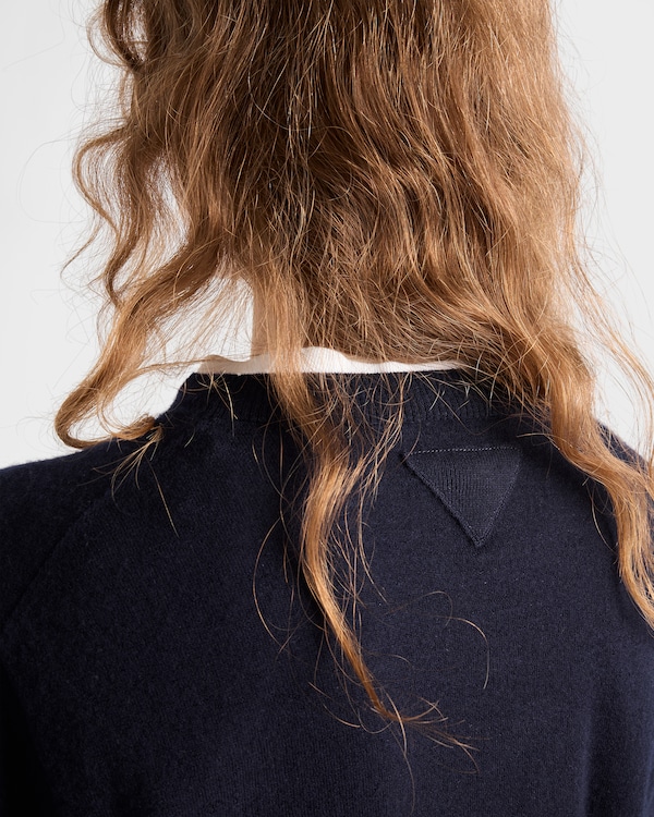 Cashmere crew-neck sweater - Navy Cashmere crew-neck sweater - Navy