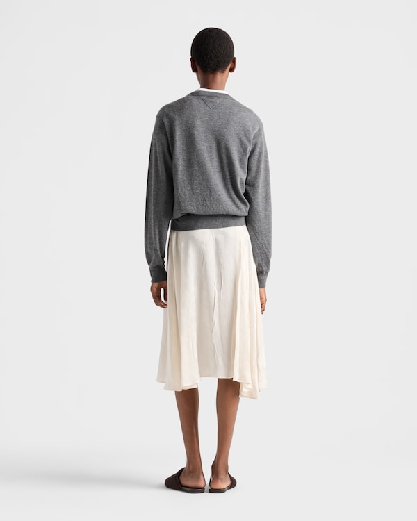 Cashmere crew-neck sweater - Slate Gray Cashmere crew-neck sweater - Slate Gray