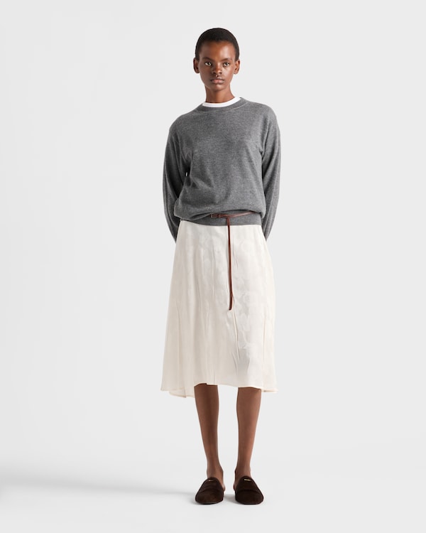Cashmere crew-neck sweater - Slate Gray Cashmere crew-neck sweater - Slate Gray