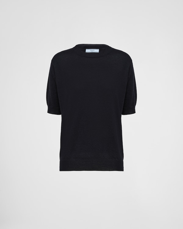 Cashmere crew-neck sweater - Navy Cashmere crew-neck sweater - Navy