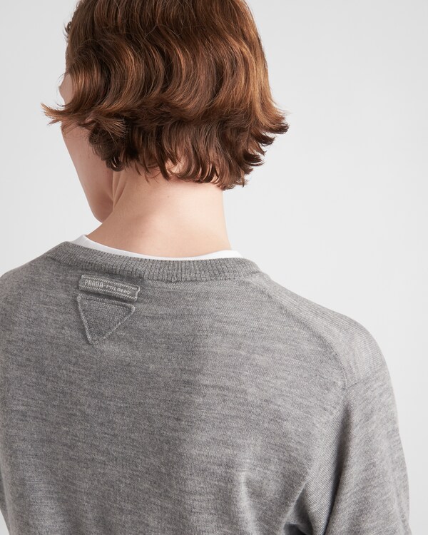 Cashmere crew-neck sweater - Grey Cashmere crew-neck sweater - Grey