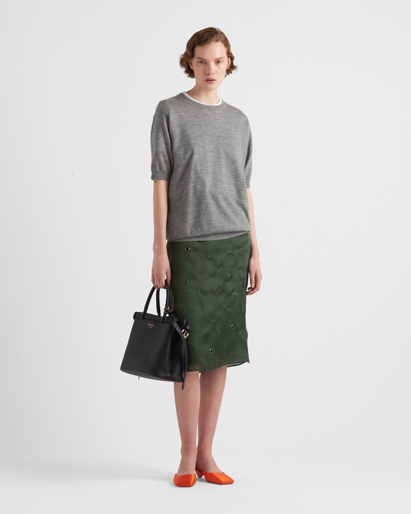 Cashmere crew-neck sweater - Grey Cashmere crew-neck sweater - Grey