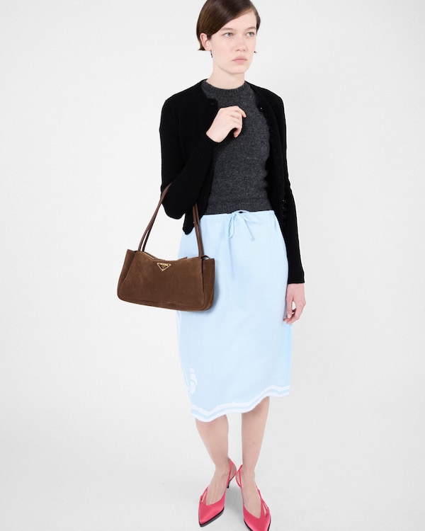 Short-sleeved cashmere sweater - Slate Gray Short-sleeved cashmere sweater - Slate Gray