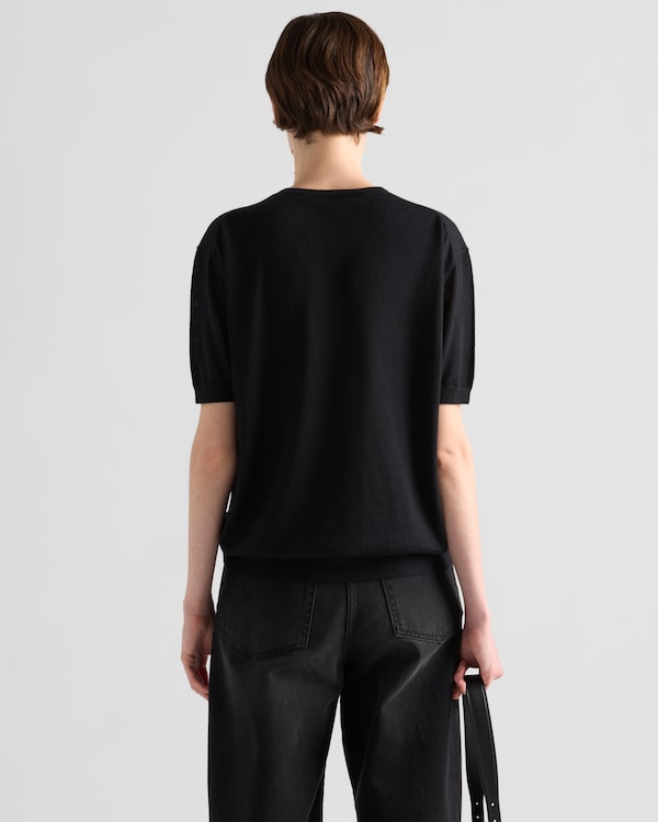 Cashmere crew-neck sweater - Black Cashmere crew-neck sweater - Black