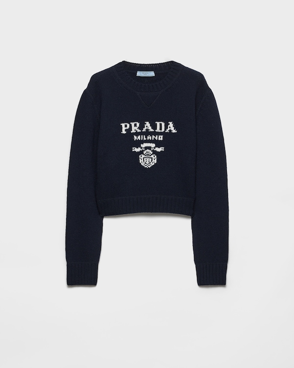 Wool and cashmere crew-neck sweater - Navy Wool and cashmere crew-neck sweater - Navy