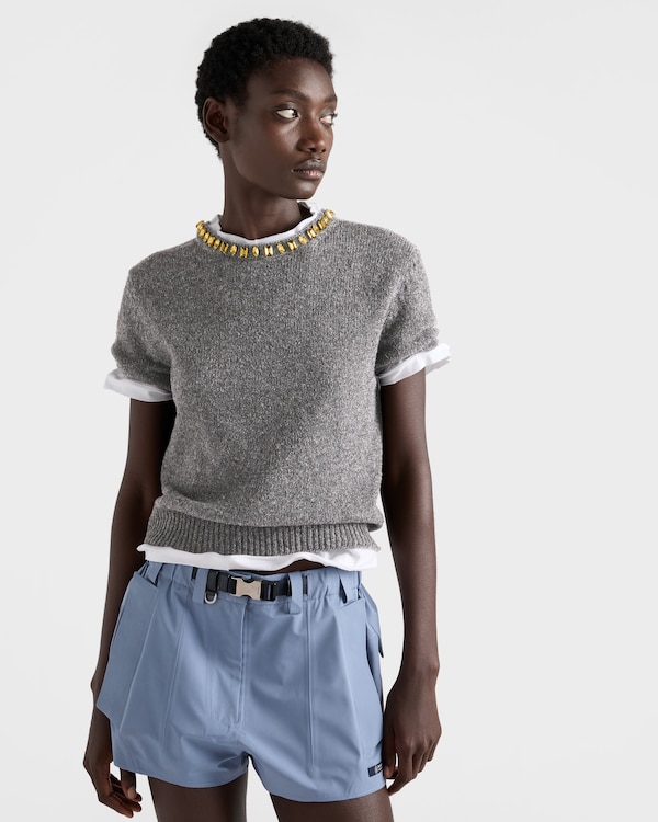 Wool and cashmere crew-neck sweater - Grey Wool and cashmere crew-neck sweater - Grey