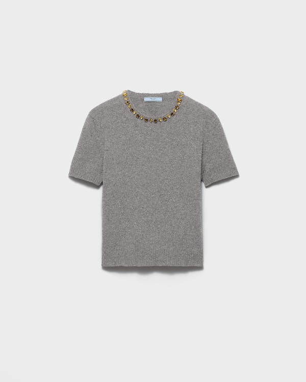 Wool and cashmere crew-neck sweater - Grey Wool and cashmere crew-neck sweater - Grey