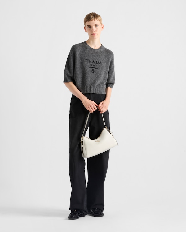Wool and cashmere crew-neck sweater - Slate Gray Wool and cashmere crew-neck sweater - Slate Gray