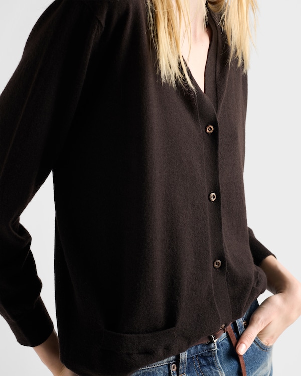 Cashmere cardigan - Dark Brown Cashmere cardigan - Dark Brown