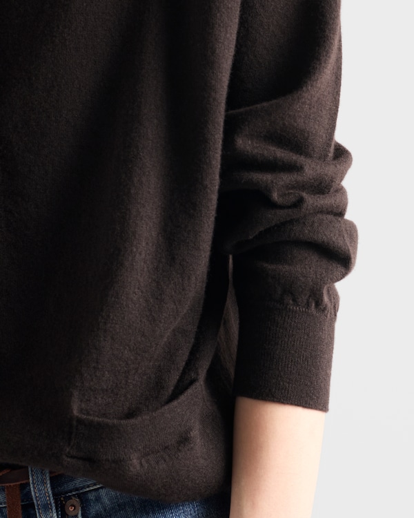 Cashmere cardigan - Dark Brown Cashmere cardigan - Dark Brown