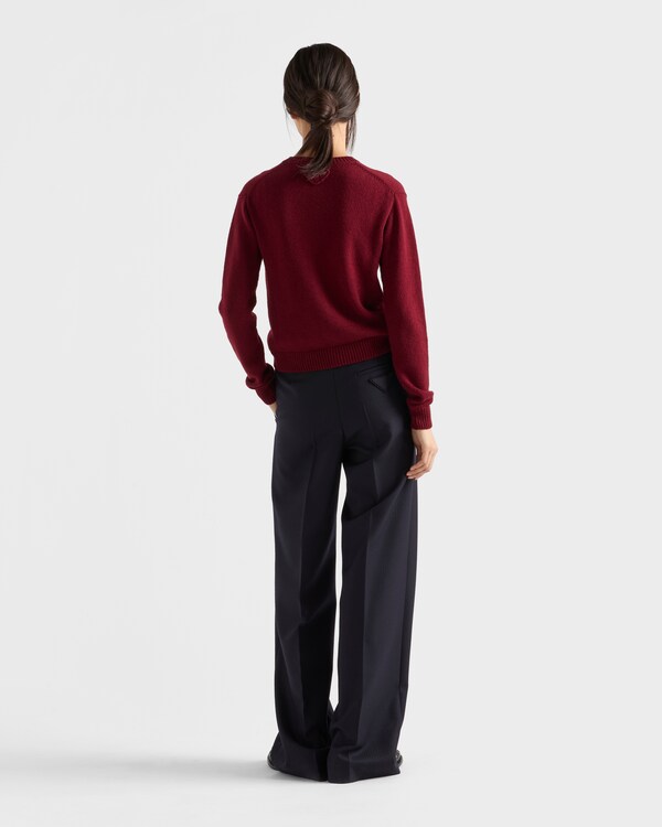 Cashmere cardigan - Amaranth Red Cashmere cardigan - Amaranth Red