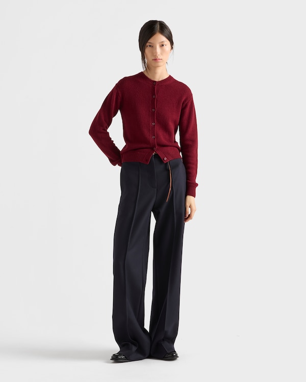 Cashmere cardigan - Amaranth Red Cashmere cardigan - Amaranth Red