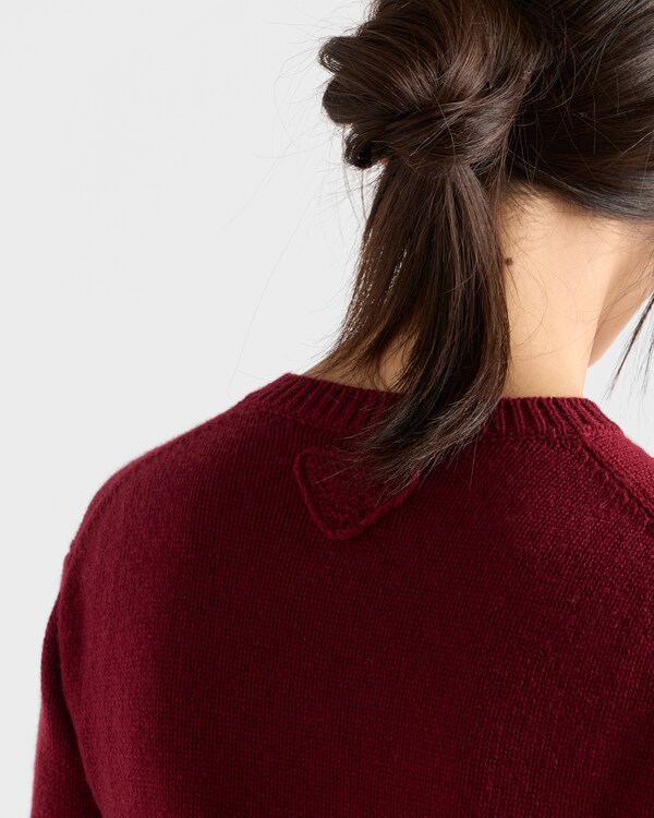 Cashmere cardigan - Amaranth Red Cashmere cardigan - Amaranth Red