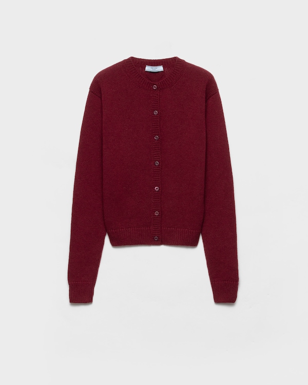 Cashmere cardigan - Amaranth Red Cashmere cardigan - Amaranth Red