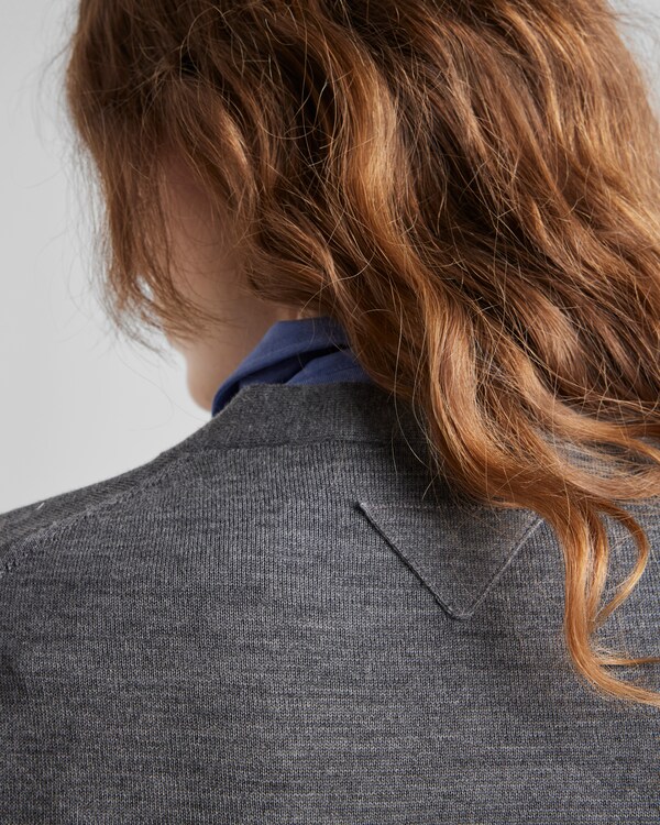 Wool cardigan - Slate Gray Wool cardigan - Slate Gray