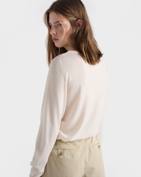 Cashmere cardigan - White Cashmere cardigan - White