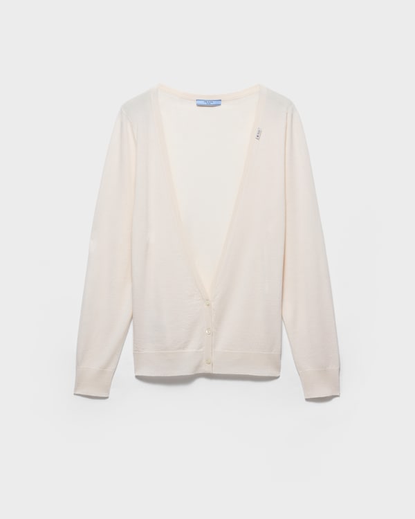 Cashmere cardigan - White Cashmere cardigan - White