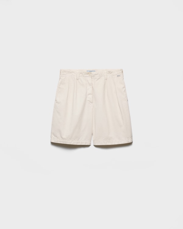 Old gabardine Bermudas - Natural Old gabardine Bermudas - Natural