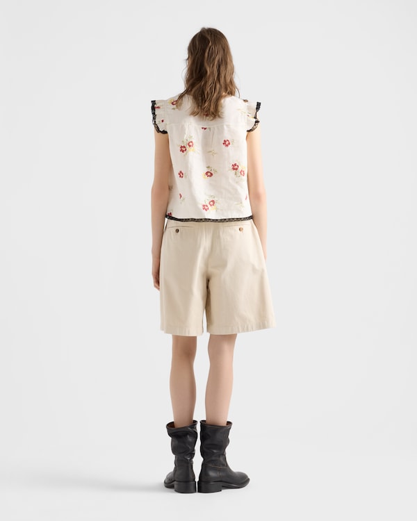 Old gabardine Bermudas - Sand Beige Old gabardine Bermudas - Sand Beige