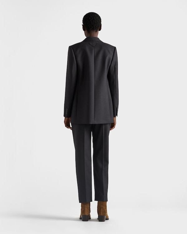 Wool gabardine pants with pin - Anthracite Gray Wool gabardine pants with pin - Anthracite Gray