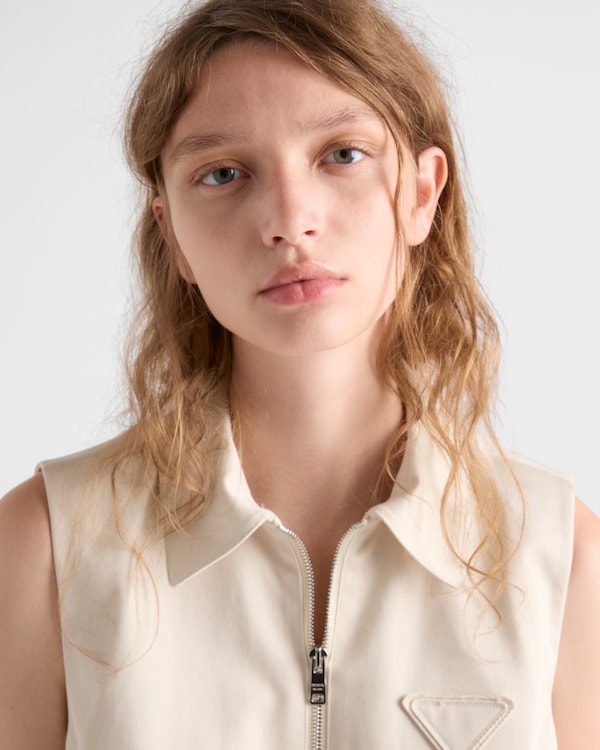 Chino mini-dress - Natural Chino mini-dress - Natural