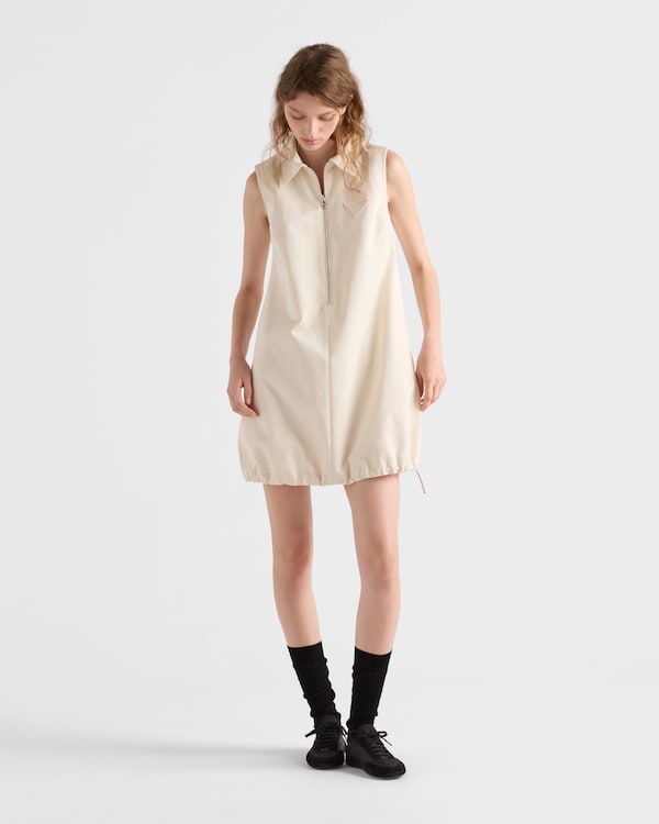Chino mini-dress - Natural Chino mini-dress - Natural