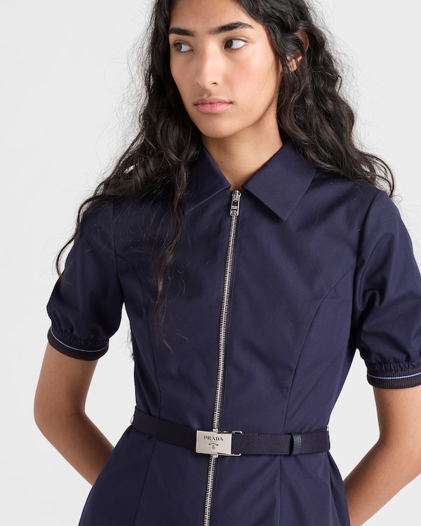 Poplin dress - Navy Poplin dress - Navy