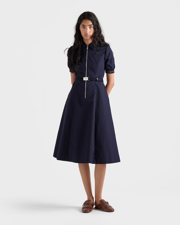 Poplin dress - Navy Poplin dress - Navy