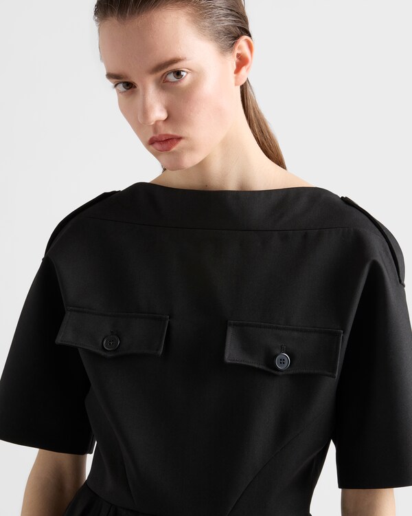 Gabardine dress - Black Gabardine dress - Black