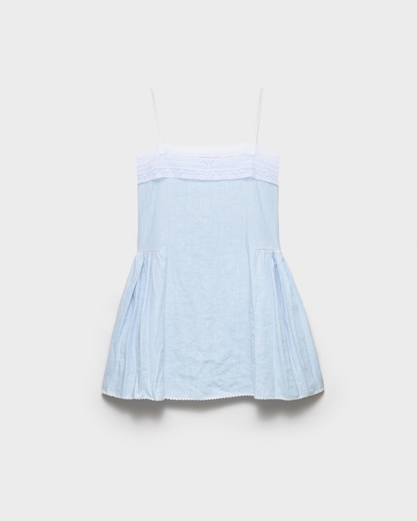Embroidered linen mini-dress - Astro Embroidered linen mini-dress - Astro