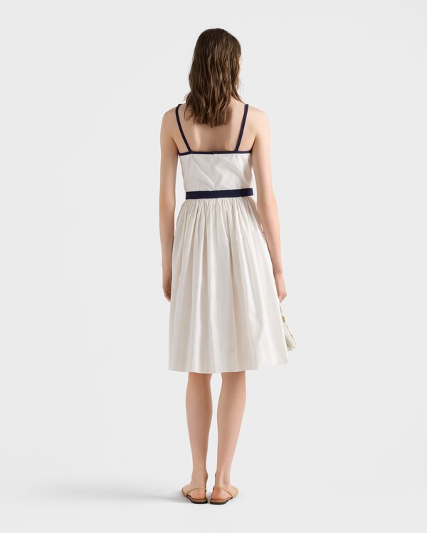 Slubbed toile dress - White Slubbed toile dress - White