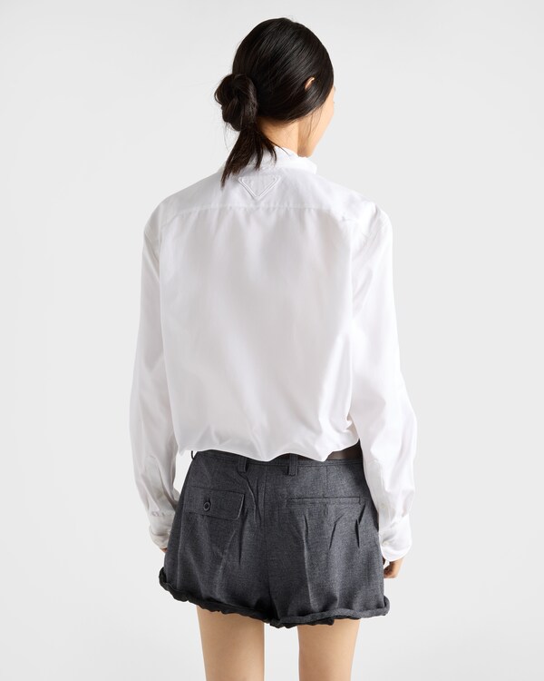 Shapeable cotton shirt - White Shapeable cotton shirt - White