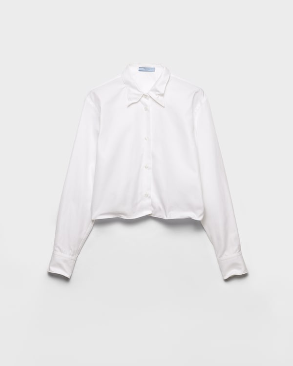 Shapeable cotton shirt - White Shapeable cotton shirt - White