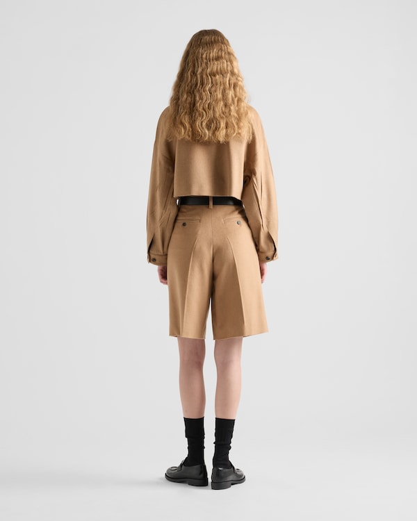 Camel-hair blouson jacket - Camel Brown Camel-hair blouson jacket - Camel Brown