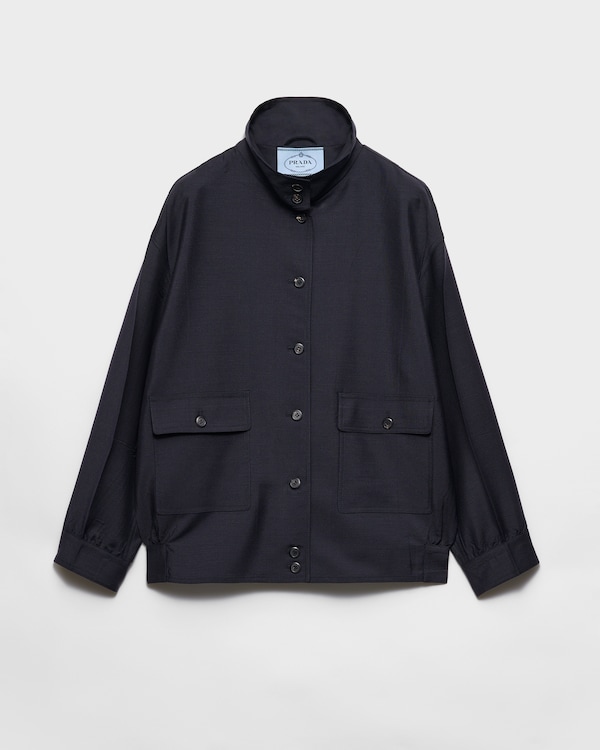 Kid mohair jacket - Navy Kid mohair jacket - Navy