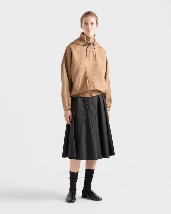 Camel-hair blouson jacket - Camel Brown Camel-hair blouson jacket - Camel Brown