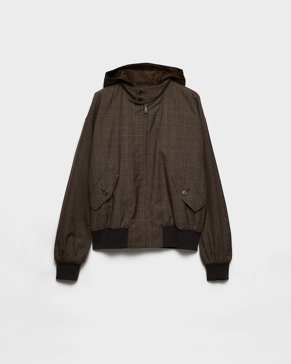 Prince of Wales checked wool jacket - Tobacco Prince of Wales checked wool jacket - Tobacco