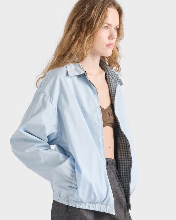 Checked poplin jacket - Iron Gray Checked poplin jacket - Iron Gray