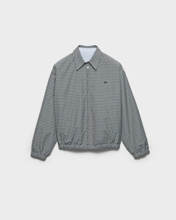 Checked poplin jacket - Iron Gray Checked poplin jacket - Iron Gray