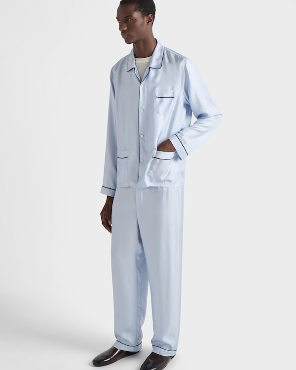 Silk twill pajamas - Astro Silk twill pajamas - Astro