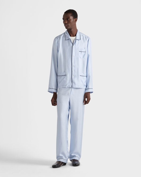 Silk twill pajamas - Astro Silk twill pajamas - Astro