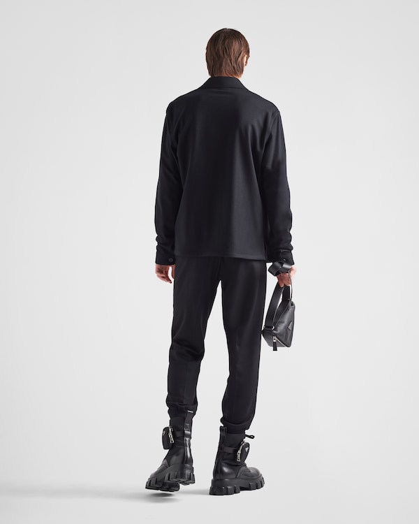 Wool and cashmere shirt - Black Wool and cashmere shirt - Black