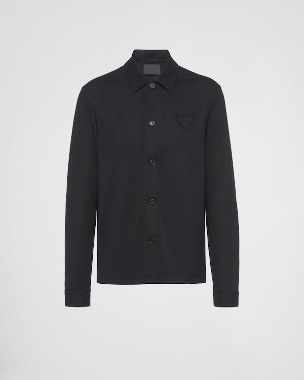 Wool and cashmere shirt - Black Wool and cashmere shirt - Black