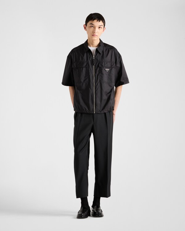 Short-sleeve light Re-Nylon shirt - Black Short-sleeve light Re-Nylon shirt - Black