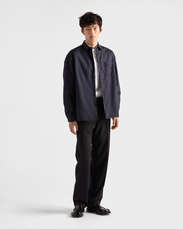 Cotton padded shirt - Blue Cotton padded shirt - Blue