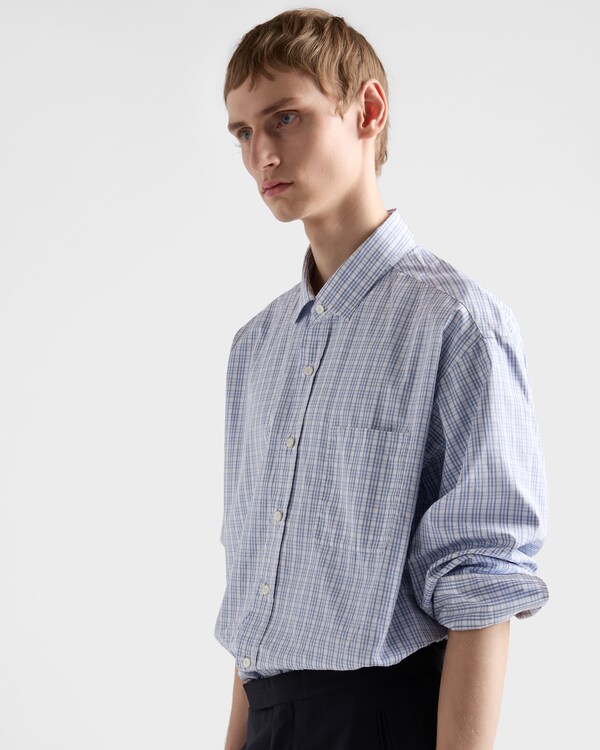 Cotton shirt - White/Light Blue Cotton shirt - White/Light Blue