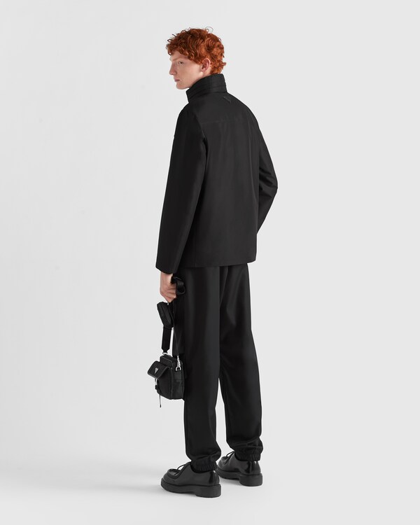 Technical fabric blouson jacket - Black Technical fabric blouson jacket - Black