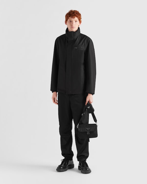 Technical fabric blouson jacket - Black Technical fabric blouson jacket - Black