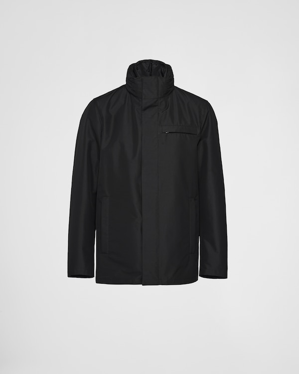 Technical fabric blouson jacket - Black Technical fabric blouson jacket - Black